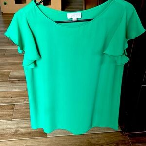 Loft flutter sleeve blouse